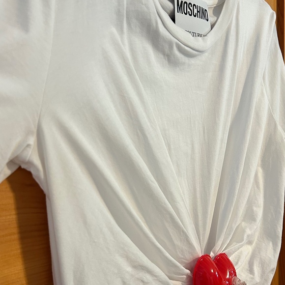 MOSCHINO White Inflatable Heart Minidress - Picture 5 of 7